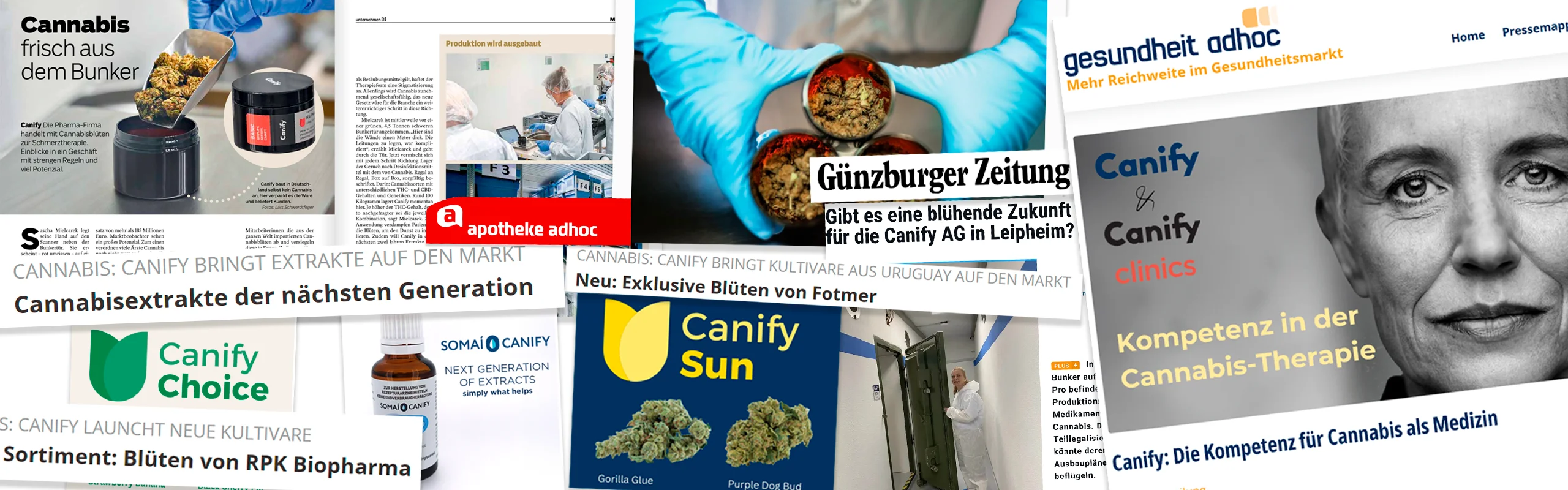 Canify AG in der deutschen Fach- und Finanzpresse 2025: Günzburger Zeitung, Gesundheit Adhoc, apotheke adhoc, Börsen-Zeitung, GoingPublic